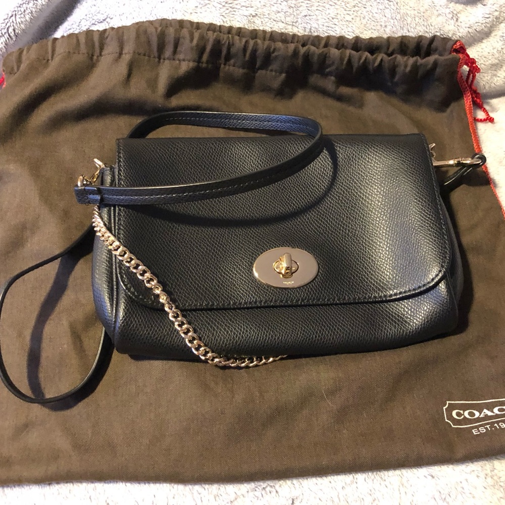 Authentic Coach Versatile Black Leather Purse - image 1